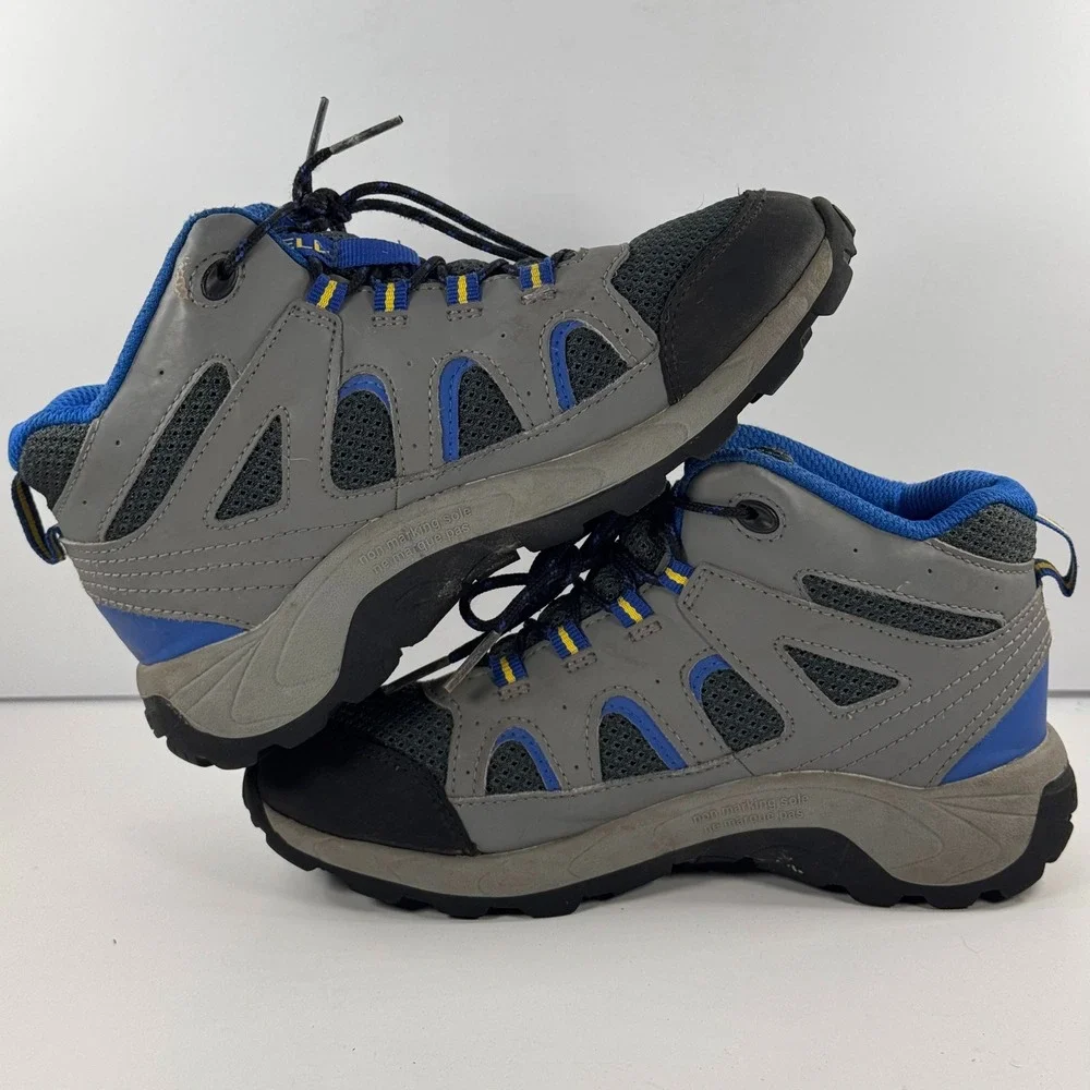 Merrell MK264767 Grey Blue Waterproof Hiking Boots Youth Size 2M MK264767